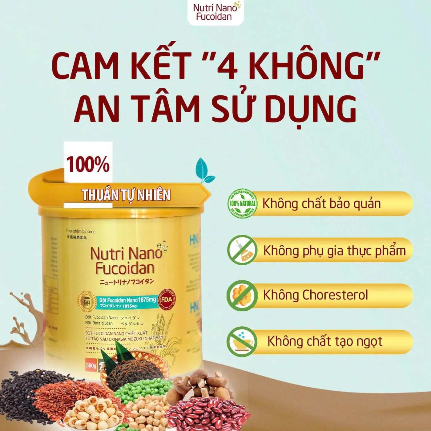Nutri Nano Fucoidan tăng cường miễn dịch