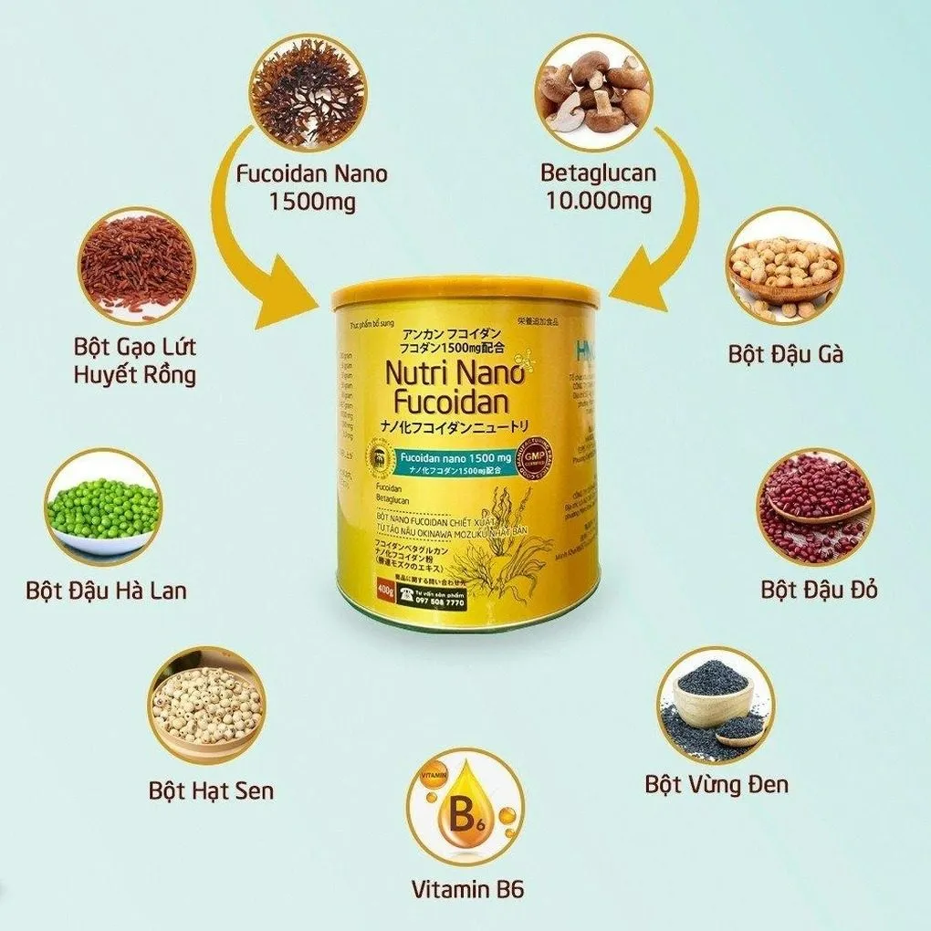 Mè đen kết hợp Nutri Nano Fucoidan tăng đề kháng