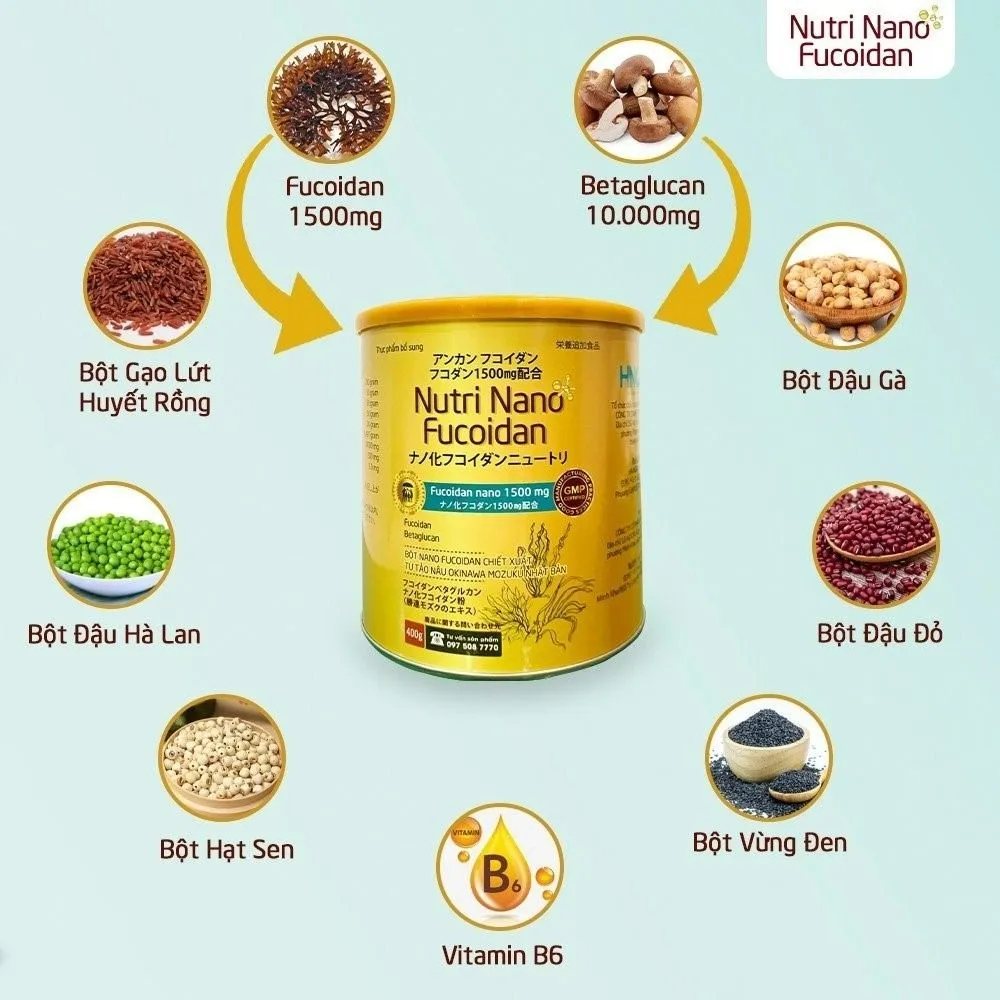 Nutri Nano Fucoidan hỗ trợ chăm sóc sức khỏe toàn diện